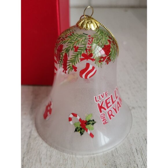 Blown‎ glass Kelly Ryan couple bell ornament Xmas Unique - Picture 3 of 7